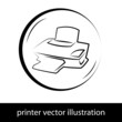 Vektor: Drucker Vektor Illustration Drucker Vektor Illustration
