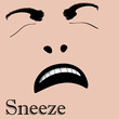 sneeze face