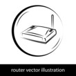 Vektor: Modem vektor illustration Modem vektor illustration