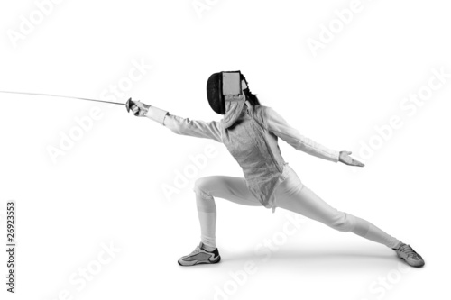 Photo: Female fencer Female fencer