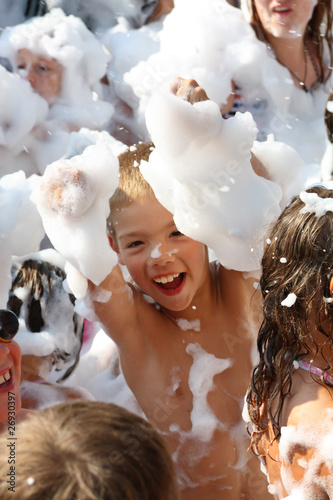 Photo: Children at pool party Children at pool party