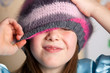 funny girl in a hat