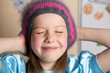 funny girl in a hat