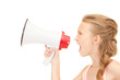 girl with megaphone