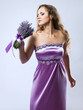girl with lavender girl with lavender
