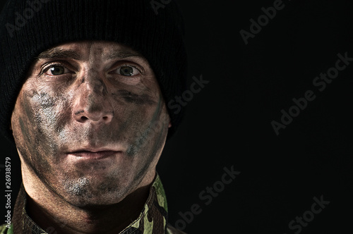 Photo: Portrait of soldier Portrait of soldier
