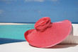 hat on a seashore
