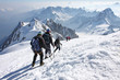 Alpinistes au Mont Blanc