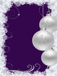 Christmas background violett
