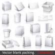Vector blank packing collection Vector blank packing collection