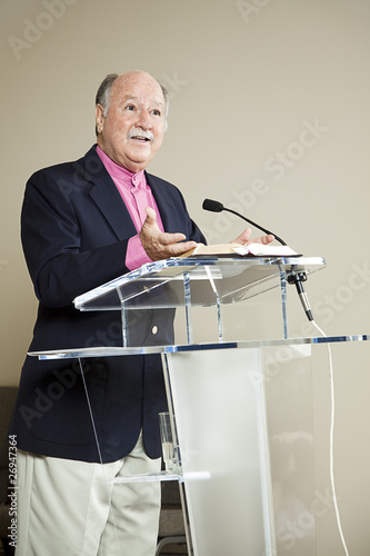 Photo: Minister at the Pulpit Minister at the Pulpit