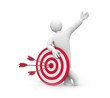 Person hold target Person hold target