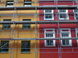 Fassade mit Gerüst Fassade mit Gerüst