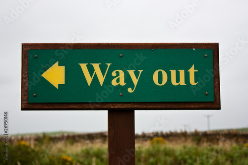 Photo: Way out Way out