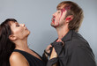 A boy and girl having an angry confrontation