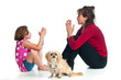 Photo: Beautiful mother and daughter playing Beautiful mother and daughter playing