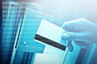 accès badge sécurité identification surveiller bleu code accès badge sécurité identification surveiller bleu code