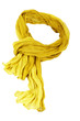 yellow cotton scarft isolated on white yellow cotton scarft isolated on white