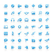 Blue Web Icons Blue Web Icons