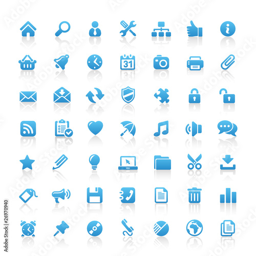 Vector: Blue Web Icons Blue Web Icons