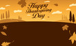 Illustration for happy thanksgiving day celebration.