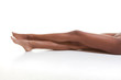 Butt and slender legs of African-American woman