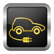 gold icon set - electric car gold icon set - electric car