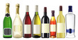 Set of different vector bottles. Set of different vector bottles.