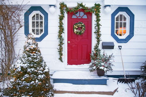 Photo: House Decorated for Christmas House Decorated for Christmas