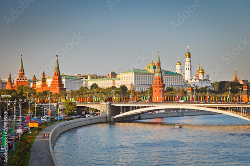 Photo: Moscow kremlin at sunset Moscow kremlin at sunset