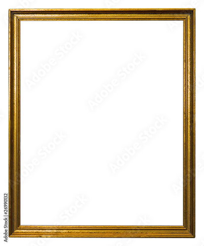 Photo: Schlichter Goldrahmen - Freigestellt Schlichter Goldrahmen - Freigestellt