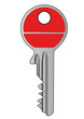 Vector a metal key from the lock Vector a metal key from the lock