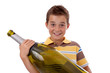 Photo: Junge mit großer Champagner Flasche Junge mit großer Champagner Flasche