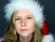 Moody Image of Miss Santa