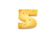 Yellow cookies in the form of figures