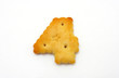 Yellow cookies in the form of figures
