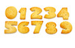 Yellow cookies in the form of figures