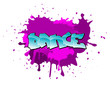 Graffiti dance background