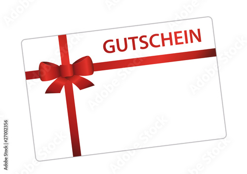 Ilustração vetorial : Gutschein Gutschein