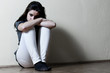 depressed teenage girl