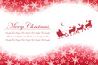 クリスマス 雪とサンタクロース （Christmas Snowflakes and Santa Claus)
