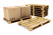 wooden shipping pallet