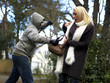 Woman Being Attacked. Models Released