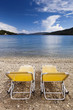Pair of beach chairs