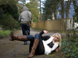 Photo : Woman Being Attacked. Models Released