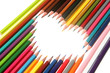 Corazón de lápices Corazón de lápices