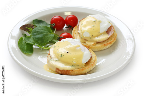 Photo: Eggs Benedict , Poached egg on toasted English muffin Eggs Benedict , Poached egg on toasted English muffin