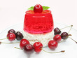 cherry dessert with pudding and jelly cherry dessert with pudding and jelly