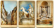 Roman holidays - vintage cards series
