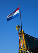 Photo: dutch flag on a old voc ship dutch flag on a old voc ship